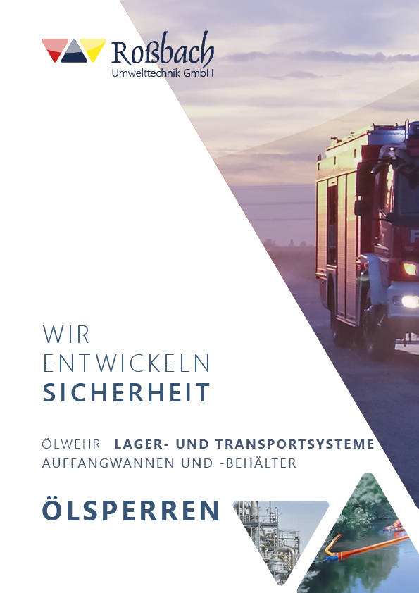 Roßbach Umwelttechnik GmbH - Product catalogue oil barriers S1 (German)